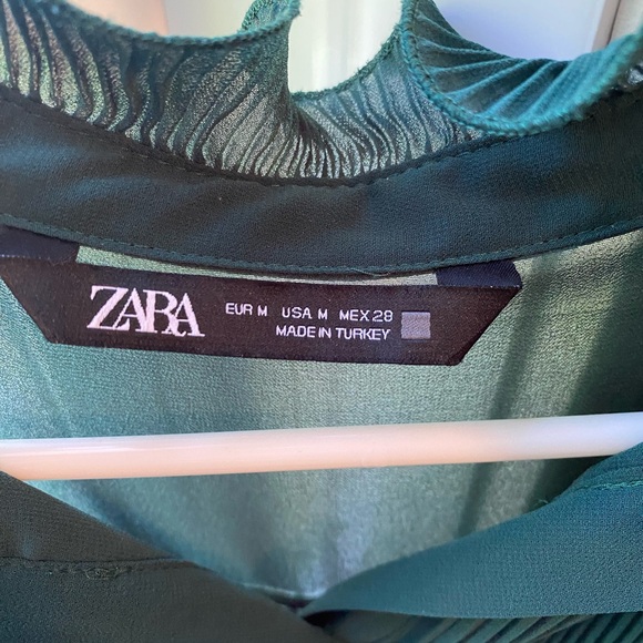 Zara Forest Green blouse - Picture 3 of 3